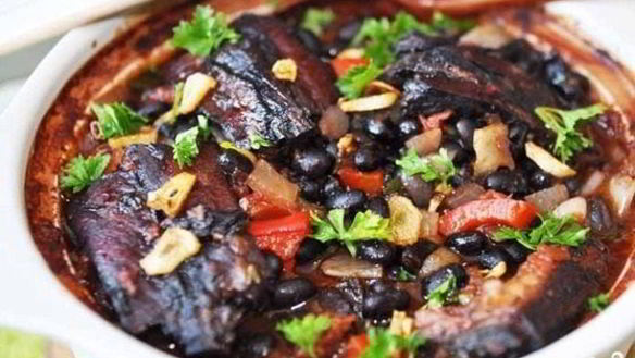 Рецепт Фасоль с копчеными ребрышками