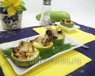 Кабачки фаршированные мясом