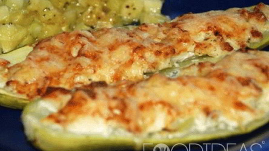 Рецепт кабачки с фаршем в духовке