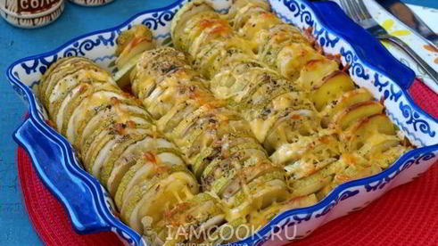 кабачки с картошкой в духовке