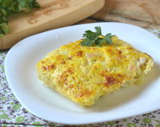 Кабачки с курицей в духовке