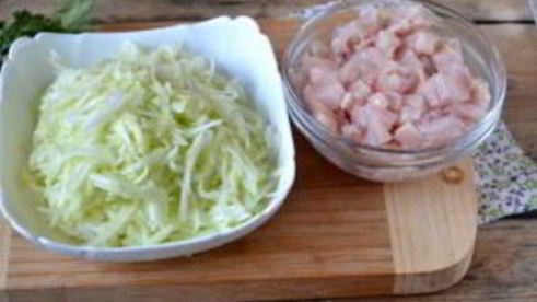 кабачки с курицей в духовке