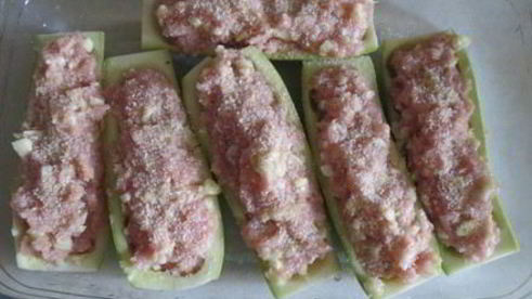 кабачки с мясной начинкой запеченные в духовке