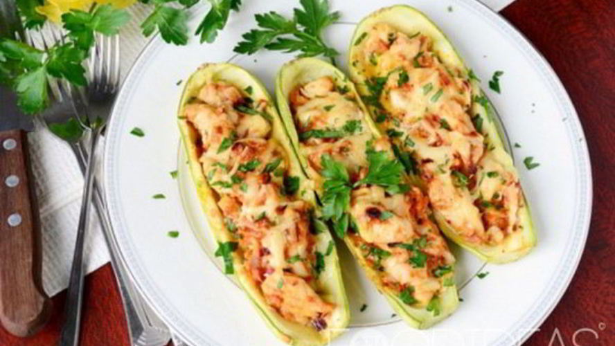 Рецепт кабачки запеченные с фаршем