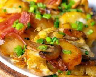 Картофель запеченный под сливками