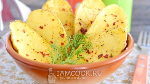 картофель, запеченный в микроволновке