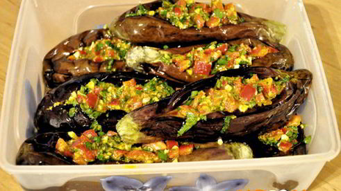 острые баклажаны