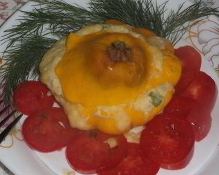 Патиссон с сыром в микроволновке