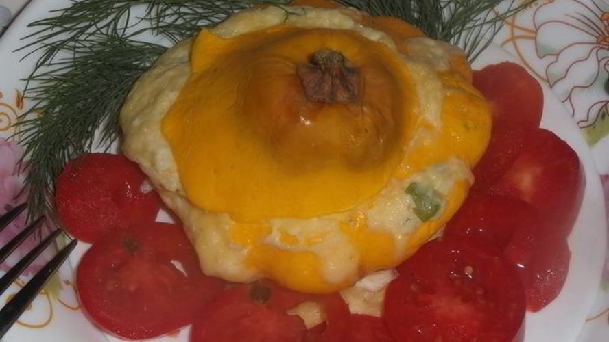 Рецепт патиссон с сыром в микроволновке