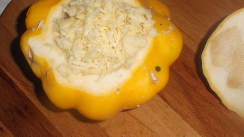 патиссон с сыром в микроволновке