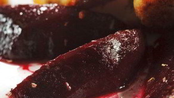 Рецепт Печеная свекла в бальзамической глазури и апельсиновой цедре