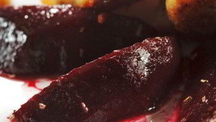 Рецепт печеная свекла в бальзамической глазури и апельсиновой цедре