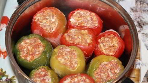 перец фаршированный без риса