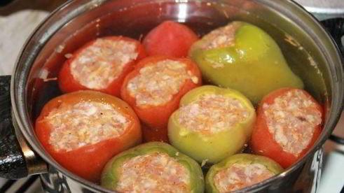 перец фаршированный без риса