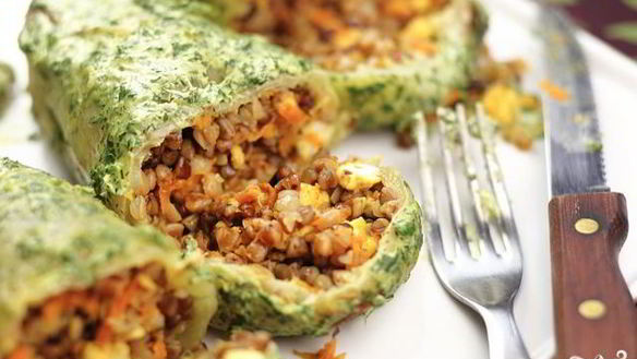 Рецепт Перец, фаршированный сыром и гречкой