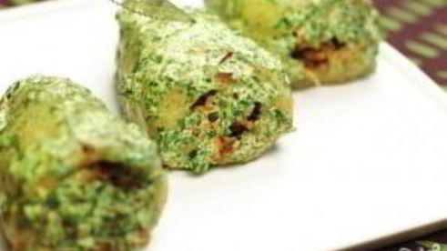 перец, фаршированный сыром и гречкой