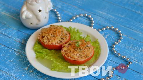 помидоры, запеченные с тимьяном и пармезаном