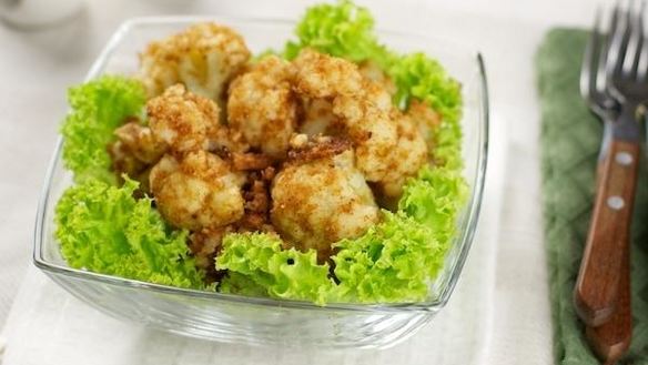 Рецепт Цветная капуста с чесночно-сметанным соусом