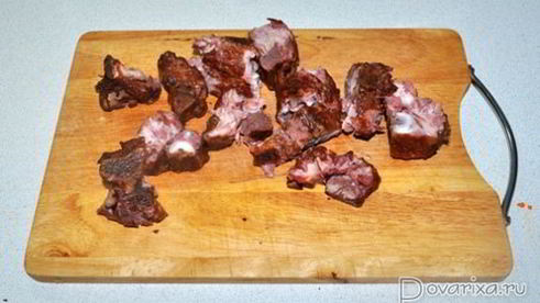 тушеные овощи с копченостями