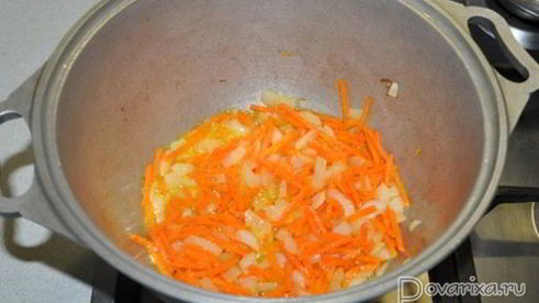 тушеные овощи с копченостями