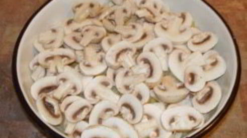 запеченная картошка с грибами