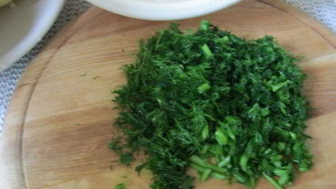 запеченный картофель, фаршированный грибами и зеленью