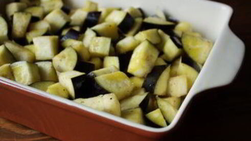 запеченные баклажаны с базиликом