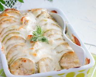 Запеченные кабачки с сыром и прованскими травами