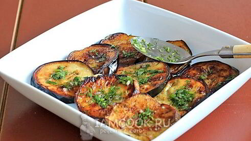 жареные баклажаны в маринаде