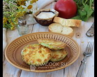 Жареные кабачки с яйцом