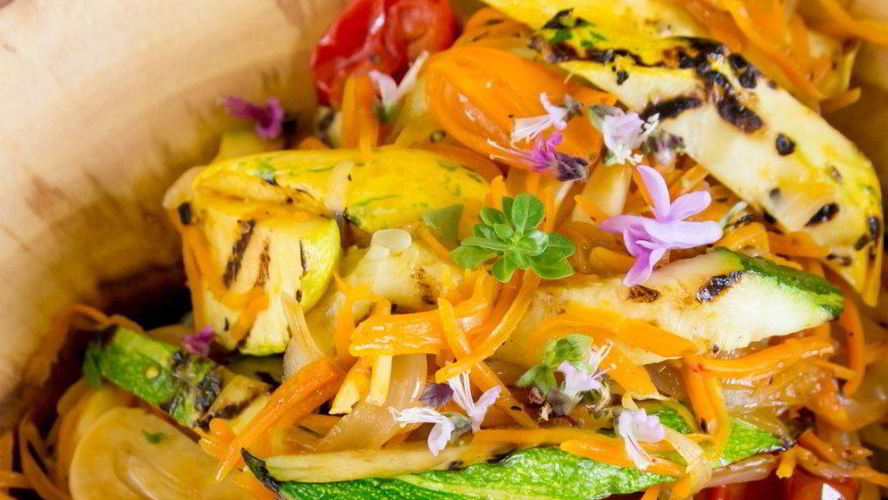 Рецепт овощная лапша из кабачков и моркови