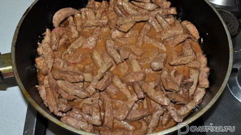 говяжья печень терияки