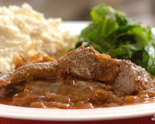 Говяжья печенка в стиле барбекю