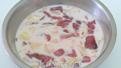 куриная печень с картошкой в духовке