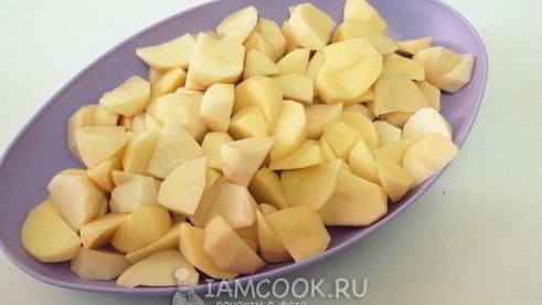 куриная печень с картошкой в духовке