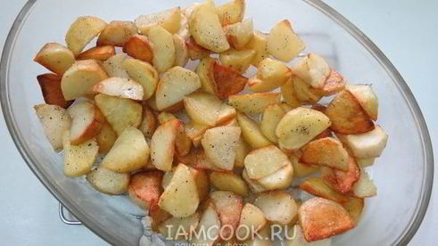 куриная печень с картошкой в духовке