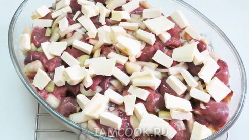 куриная печень с картошкой в духовке