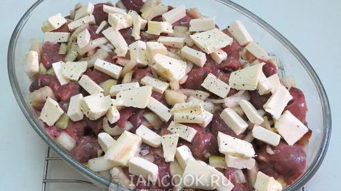 куриная печень с картошкой в духовке