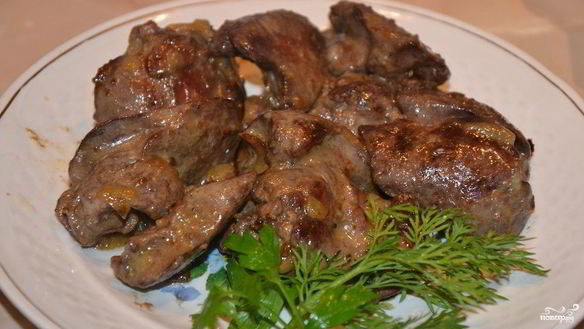 Рецепт Куриная печень в аэрогриле