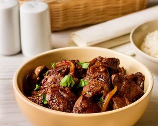 Куриная печень в азиатском стиле