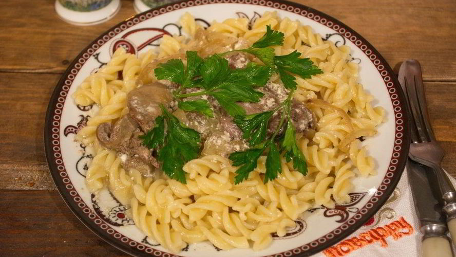 Рецепт куриная печень в сливках