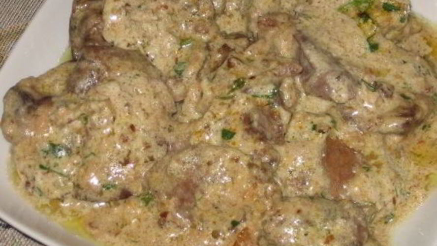 Рецепт куриная печень в сметане