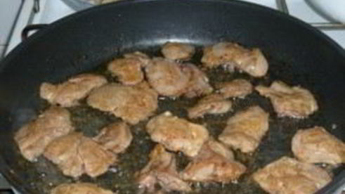 куриная печень в сметане