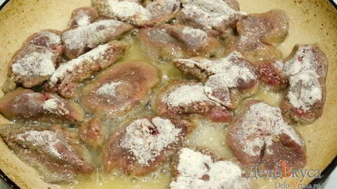 куриная печень жареная с луком