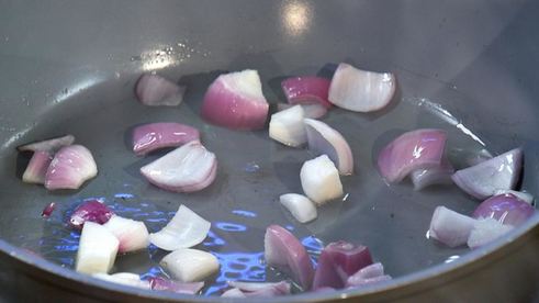 куриная печенка в соусе терияки с имбирным пюре