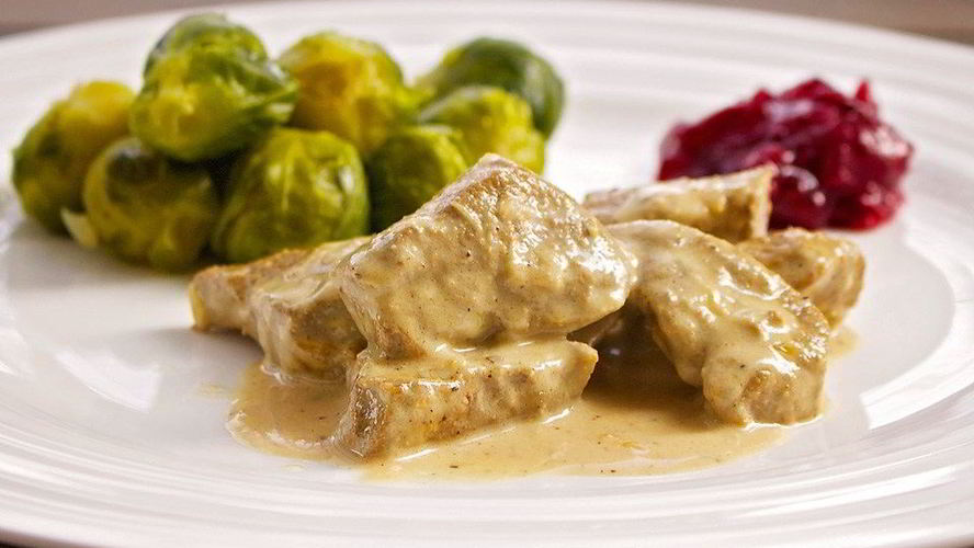 Рецепт печень говяжья со сметаной