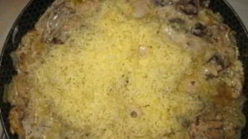 печень говяжья, тушенная в сметане