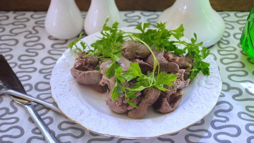 Рецепт печень куриная, отварная