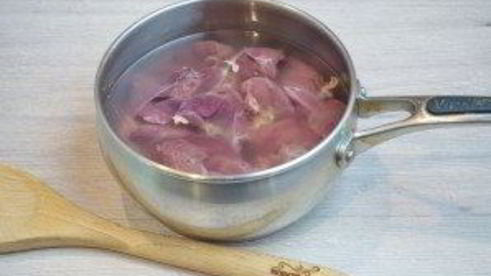 печень куриная, отварная