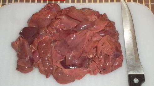 печень куриная в сметане